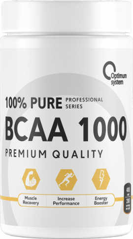 100% Pure BCAA 1000 400 капсул Optimum System