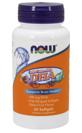 DHA 100 mg Kid's Chewable NOW