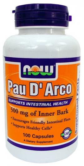 Pau D'Arco 500 mg NOW (100 кап)