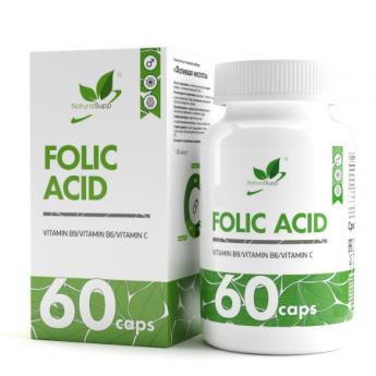 NaturalSupp Folic Acid (Фолиевая кислота) 60 капс.