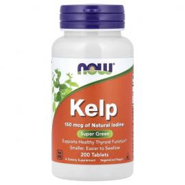 NOW Foods, бурые водоросли, 150 мкг, 200 таблеток