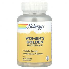 Solaray, Women's Golden Multivitamin, 90 капсул