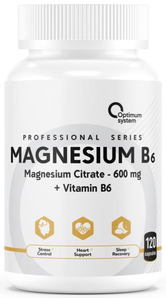 Optimum System Magnesium B6, 120 капс.